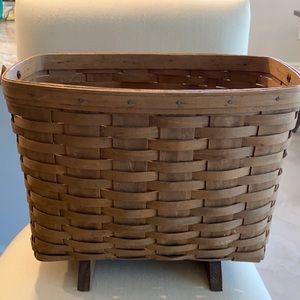 Longaberger Magazine Basket. Single handle. 15x12x9 inch.